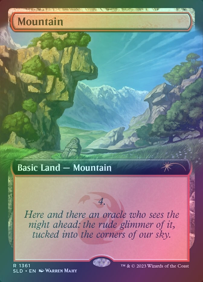 Mountain (SLD) (1361) / Extended Art / Foil