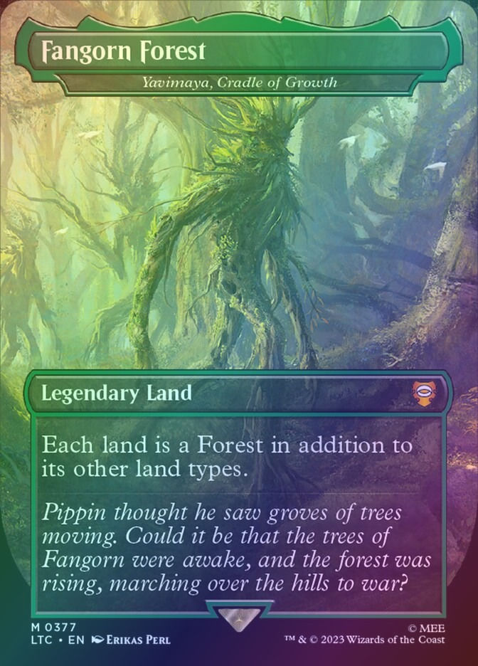 Yavimaya, Cradle of Growth (LTC) (377) / Borderless / Foil