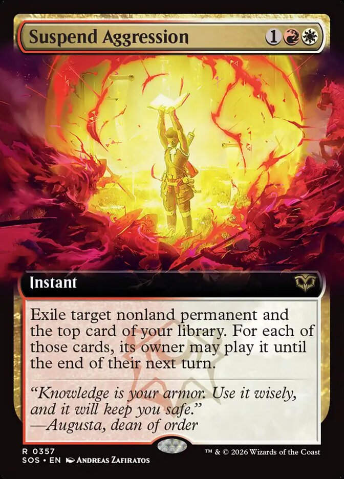 Suspend Aggression (SOS) (357) / Extended Art