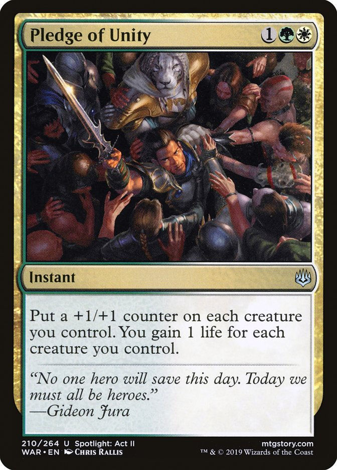 Pledge of Unity (WAR) (210)