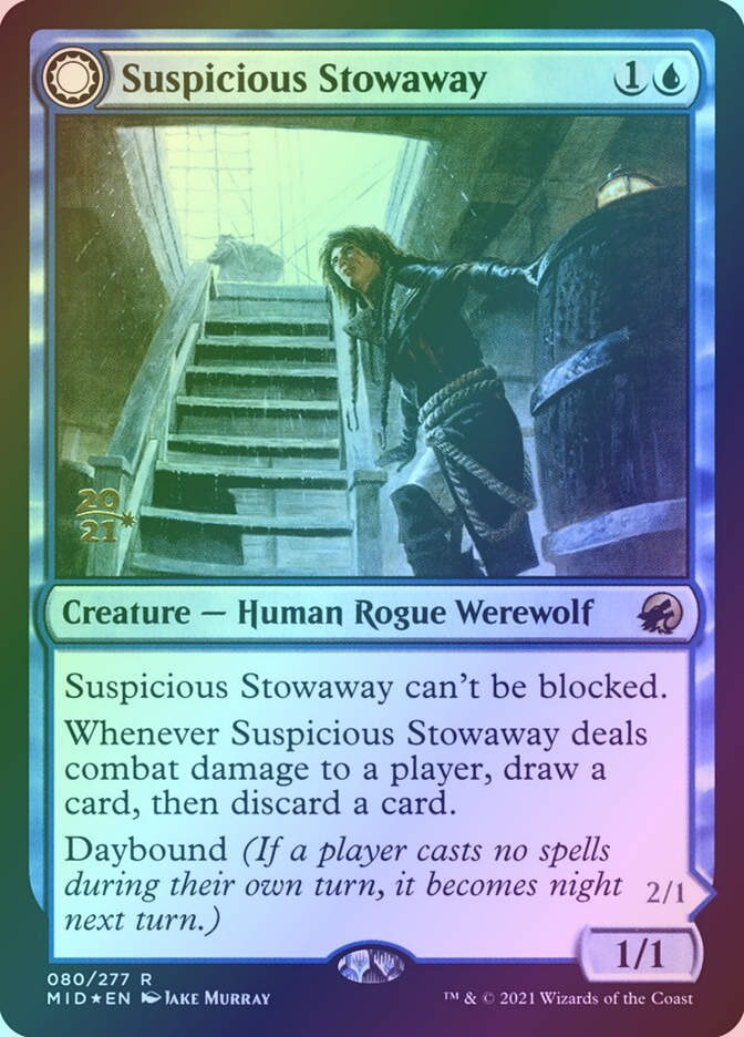 Suspicious Stowaway // Seafaring Werewolf (PMID) (80s) / Foil