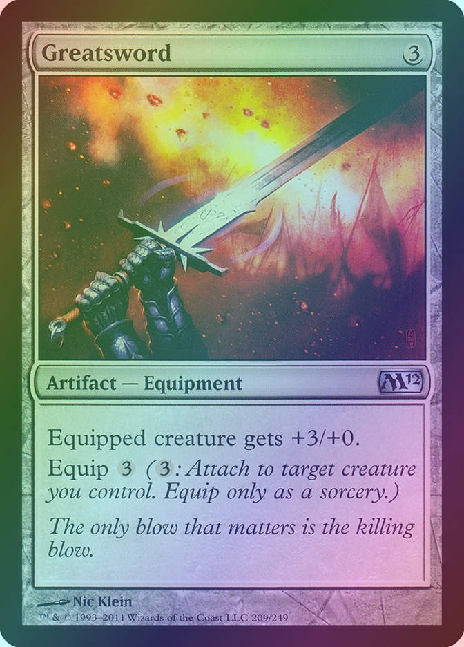 Greatsword (M12) (209) / Foil