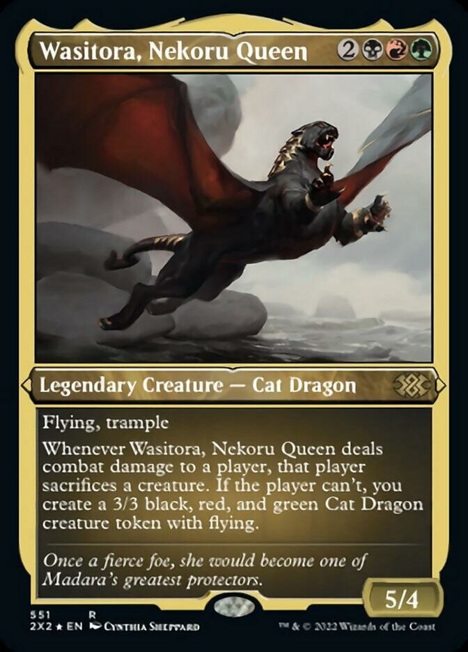 Wasitora, Nekoru Queen (2X2) / Etched Foil
