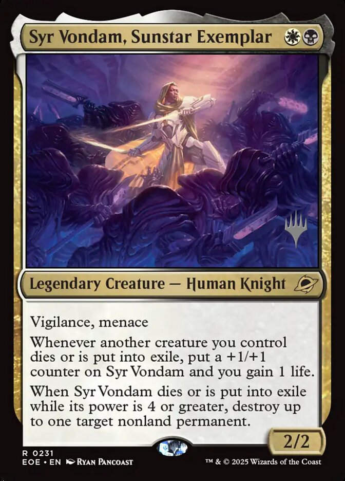 Syr Vondam, Sunstar Exemplar (PEOE) (231p)
