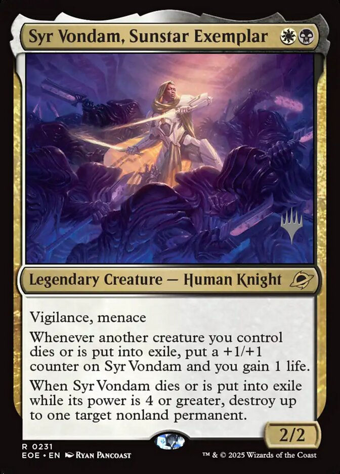 Syr Vondam, Sunstar Exemplar (PEOE) (231p)