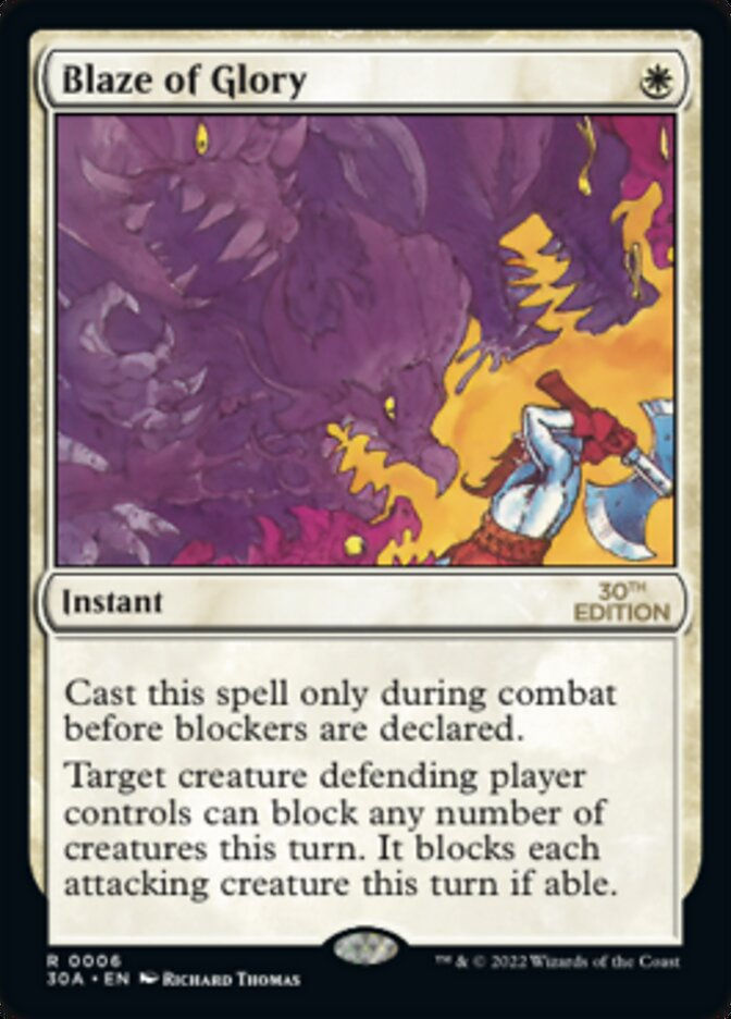 Blaze of Glory (30a)