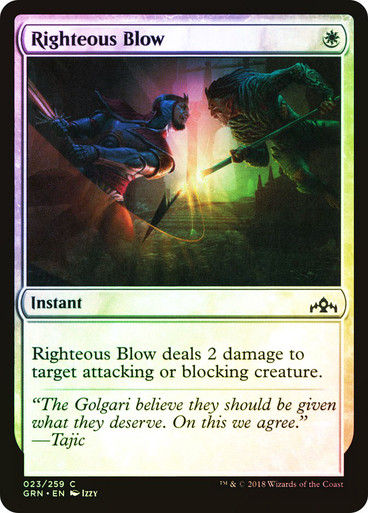 Righteous Blow (GRN) (23) / Foil