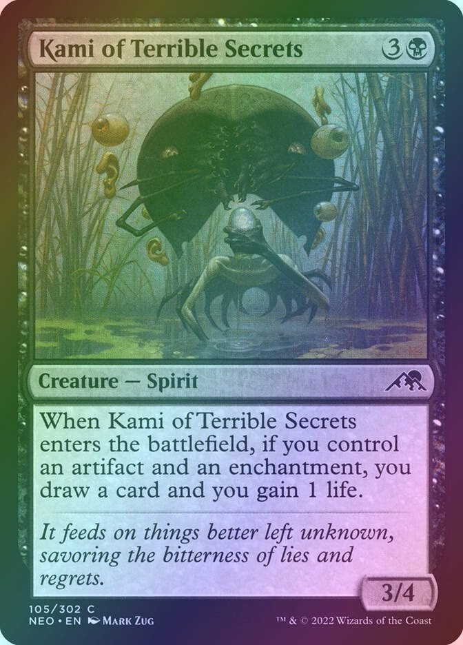 Kami of Terrible Secrets (NEO) (105) / Foil