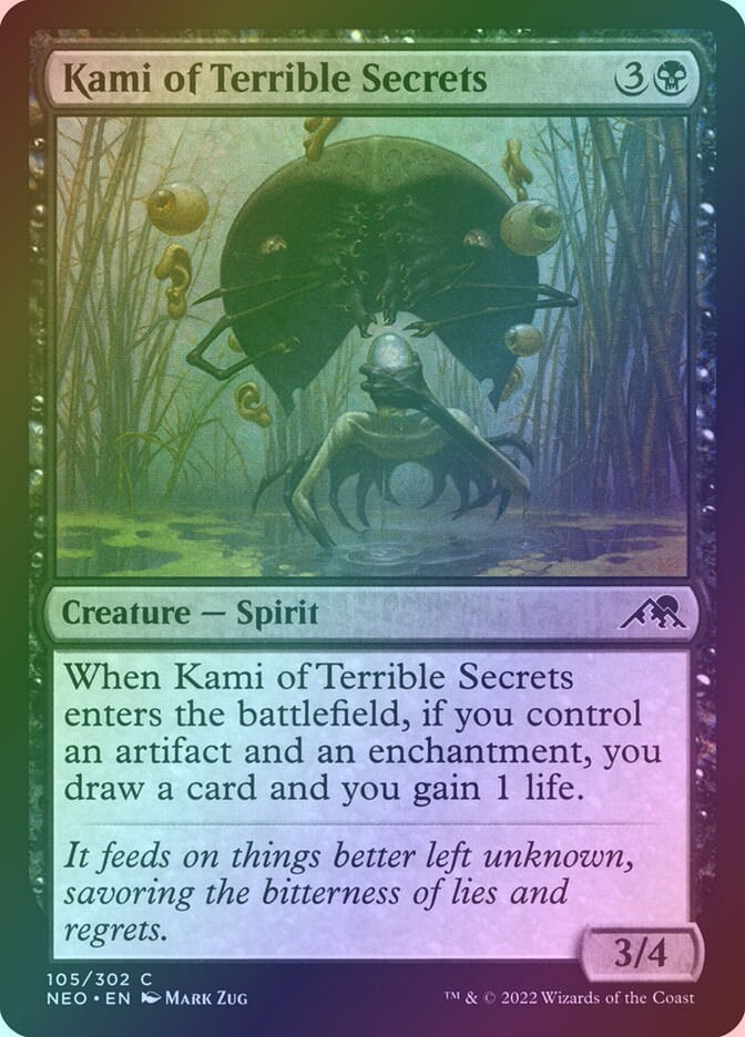 Kami of Terrible Secrets (NEO) (105) / Foil
