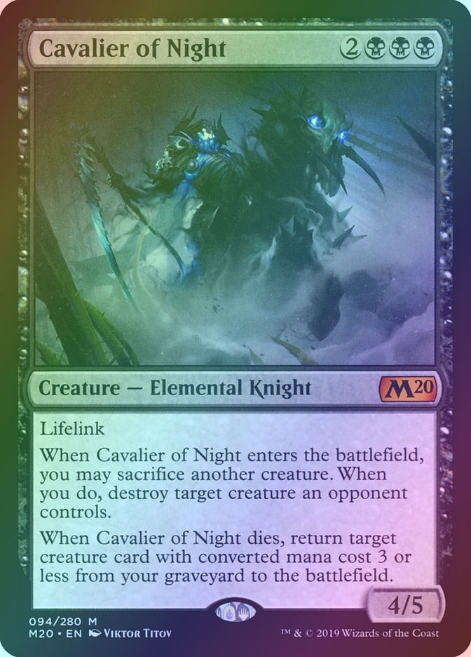 Cavalier of Night (M20) (94) / Foil