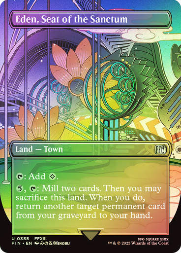 Eden, Seat of the Sanctum (FIN) (355) / Borderless / Foil