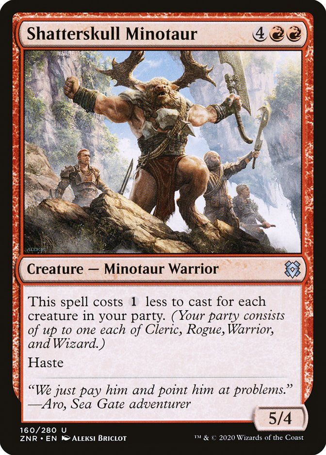 Shatterskull Minotaur (ZNR) (160)