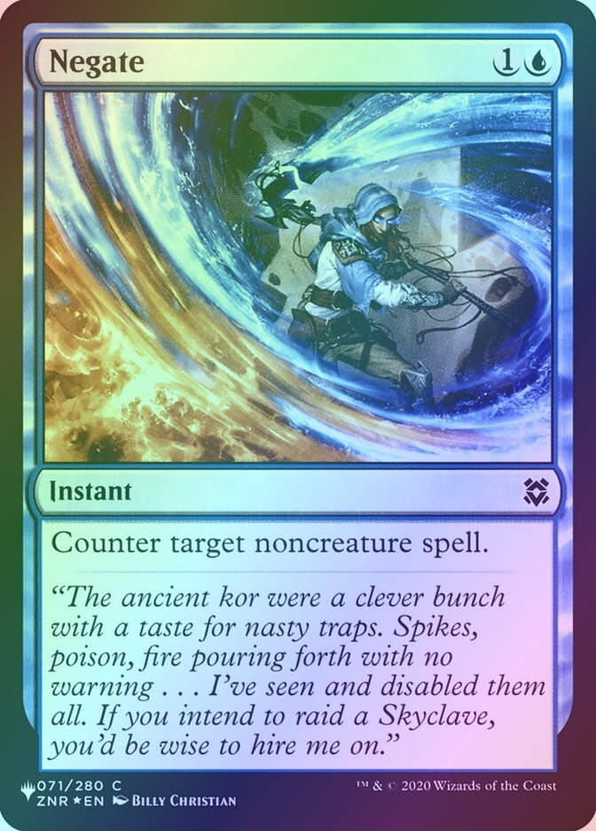 Negate (PLST) (ZNR-71) / Foil