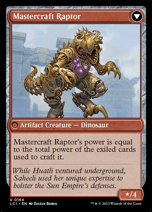 Saheeli's Lattice // Mastercraft Raptor (lci) — cara 2 de 2