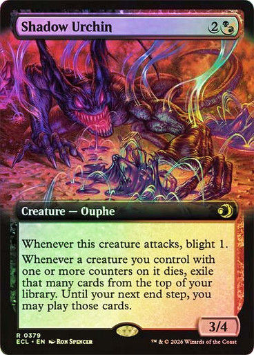 Shadow Urchin (ECL) (379) / Extended Art / Foil