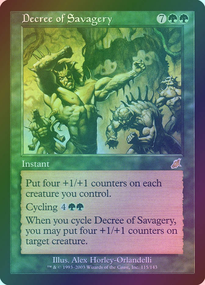 Decree of Savagery (SCG) (115) / Foil