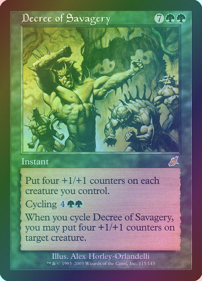 Decree of Savagery (SCG) (115) / Foil