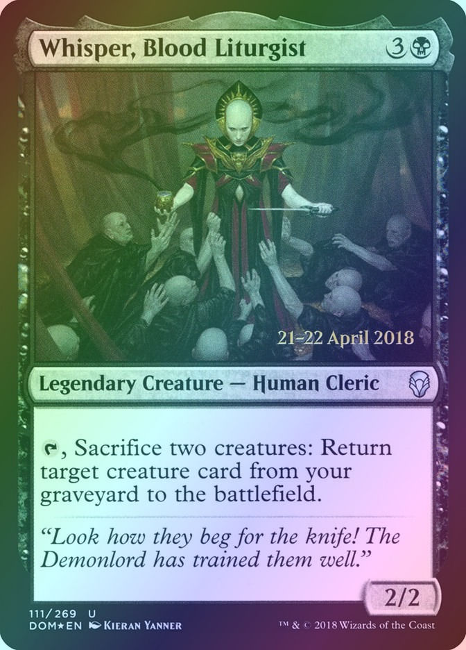 Whisper, Blood Liturgist (PDOM) (111s) / Foil