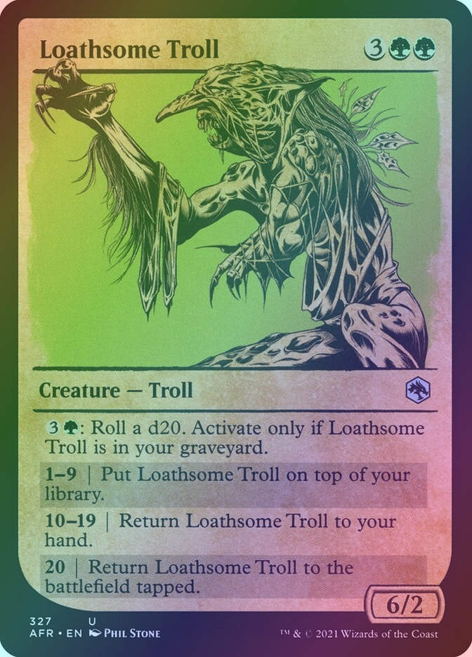 Loathsome Troll (AFR) (327) / Showcase / Foil