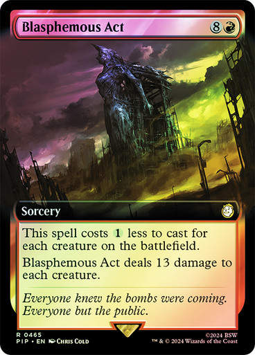 Blasphemous Act (pip) (465) / Extended Art Foil