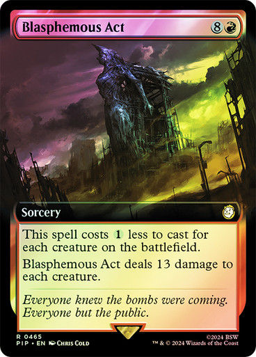 Blasphemous Act (pip) (465) / Extended Art Foil