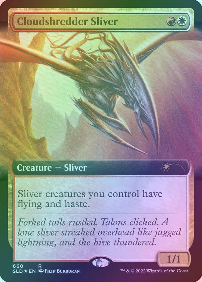 Cloudshredder Sliver (SLD) (660) / Extended Art / Foil