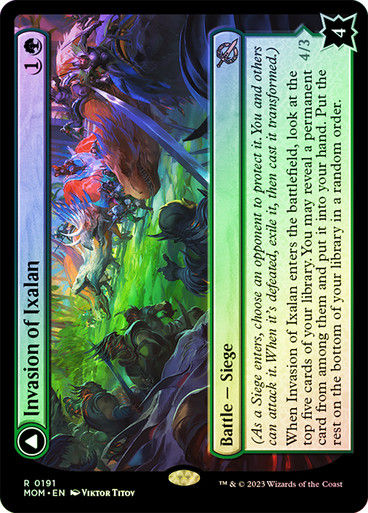 Invasion of Ixalan // Belligerent Regisaur (mom) / Foil — cara 1 de 2