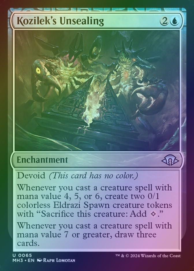 Kozilek's Unsealing (MH3) (65) / Foil