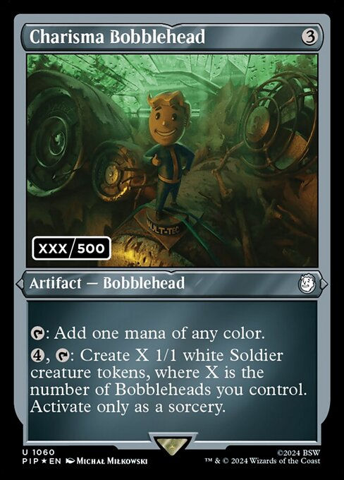 Charisma Bobblehead (pip) (1060) / Extended Surge Foil