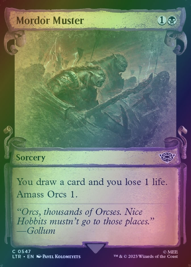 Mordor Muster (LTR) (547) / Showcase / Foil