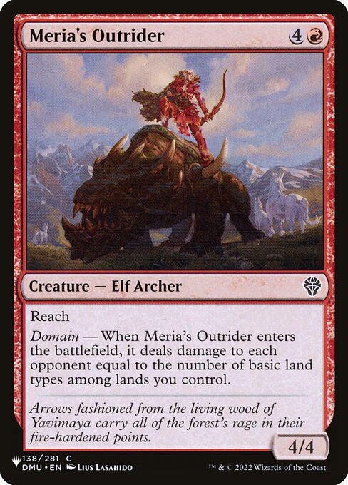 Meria's Outrider (PLST) (DMU-138)