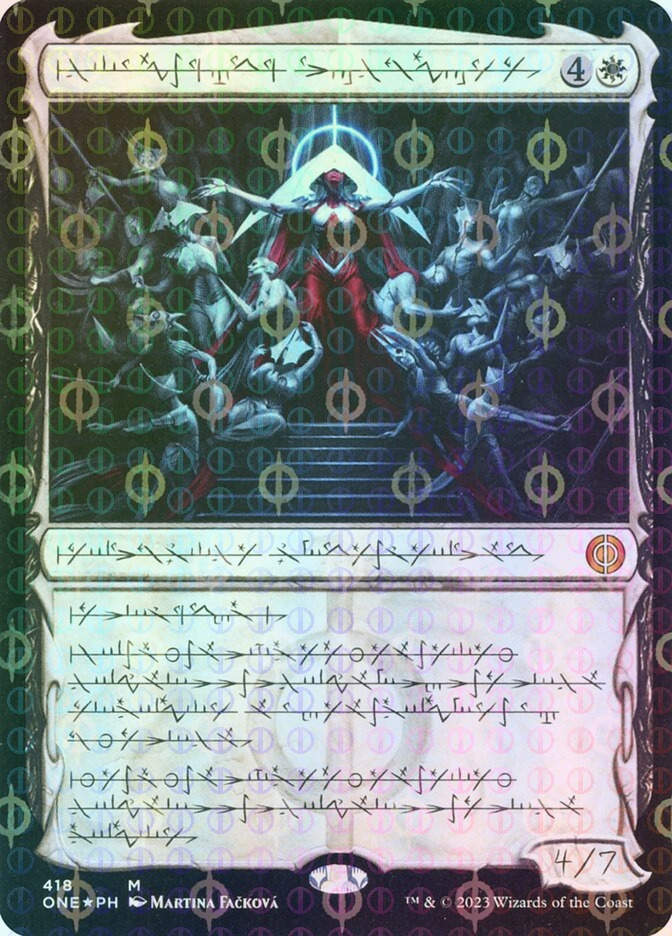 Elesh Norn, Mother of Machines (ONE) (418) / Showcase / Compleat Foil