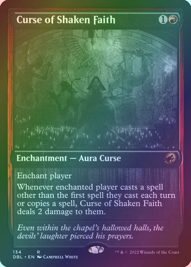 Curse of Shaken Faith (DBL) (134) / Foil