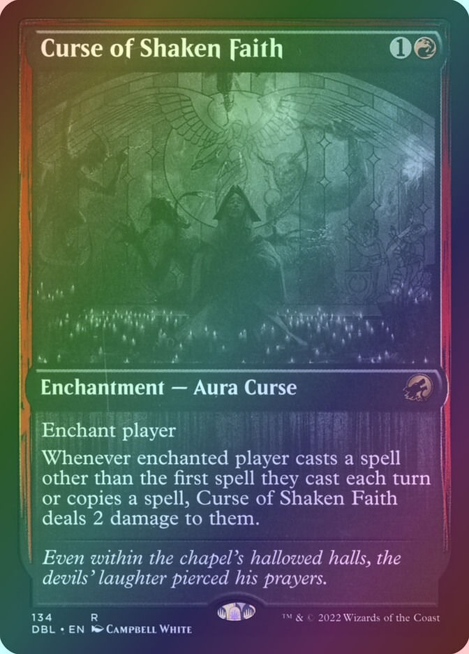 Curse of Shaken Faith (DBL) (134) / Foil