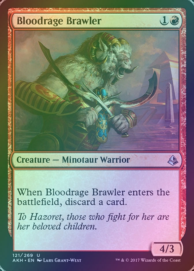 Bloodrage Brawler (AKH) (121) / Foil