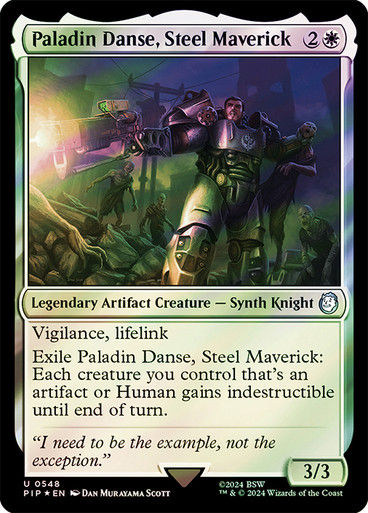 Paladin Danse, Steel Maverick (pip) (548) / Surge Foil