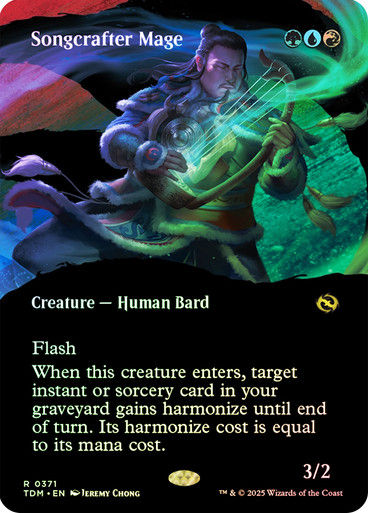 Songcrafter Mage (TDM) (371) / Foil / Showcase BL