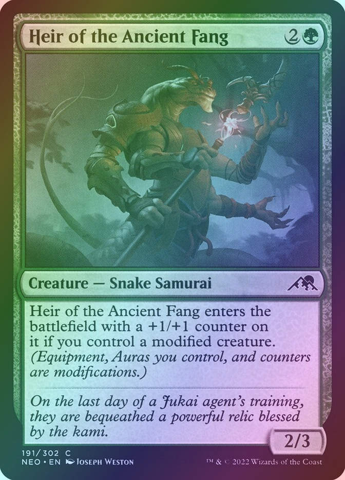 Heir of the Ancient Fang (NEO) (191) / Foil