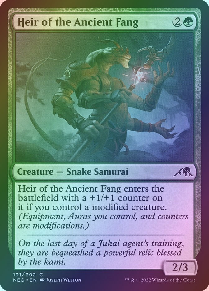 Heir of the Ancient Fang (NEO) (191) / Foil
