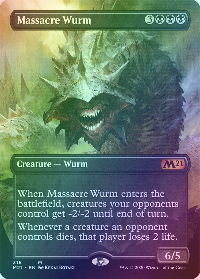 Massacre Wurm (M21) (316) / Borderless / Foil