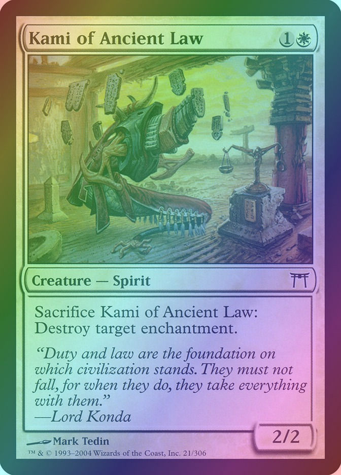 Kami of Ancient Law (CHK) (21) / Foil