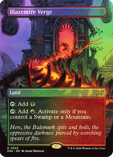 Blazemire Verge (DSK) (329) / Foil / Borderless