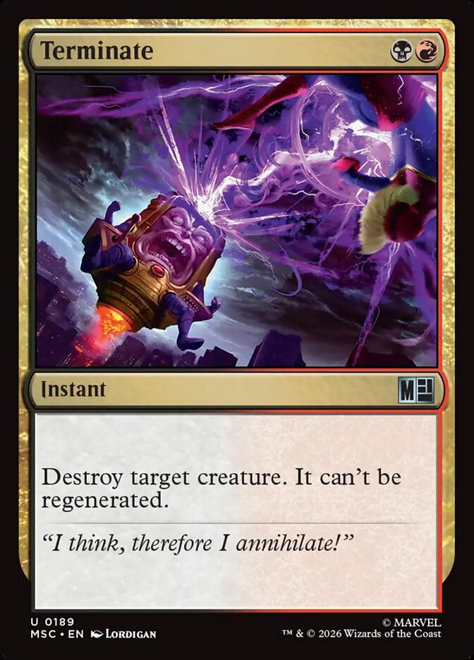 Terminate (MSC) (189)