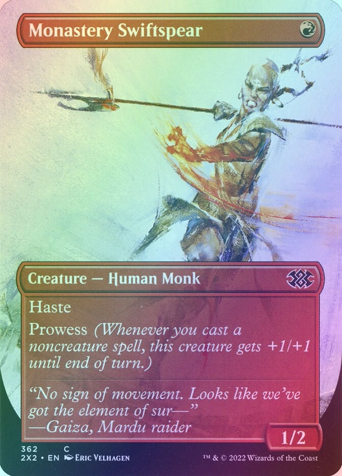 Monastery Swiftspear (2X2) (362) / Borderless / Foil