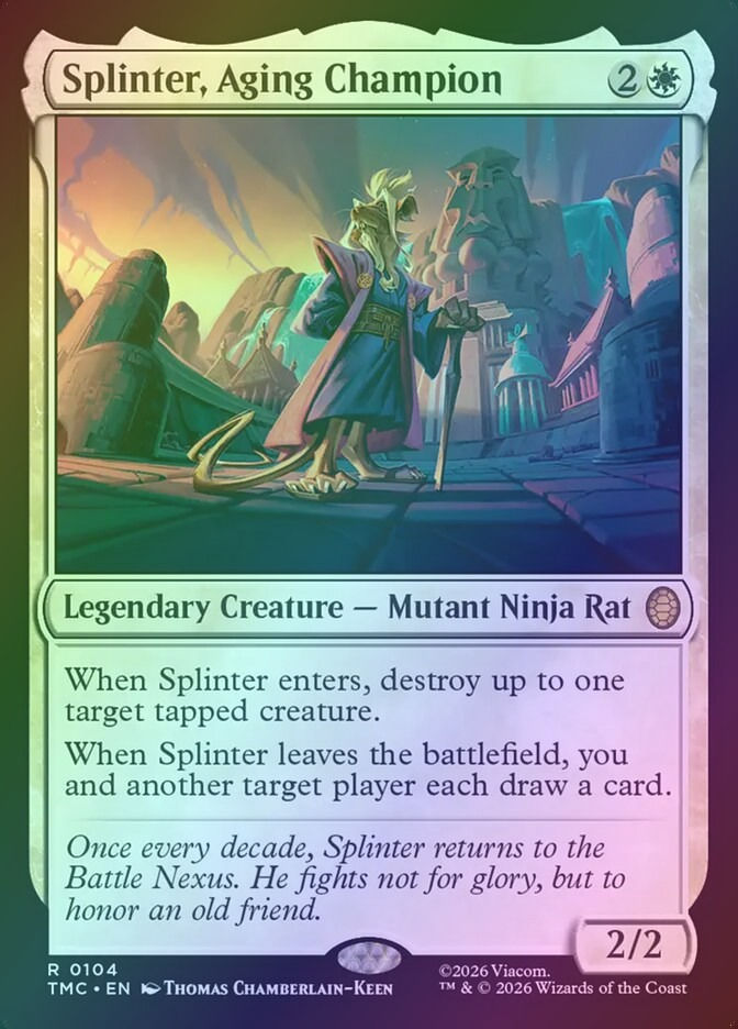 Splinter, Aging Champion (TMC) (104) / Foil