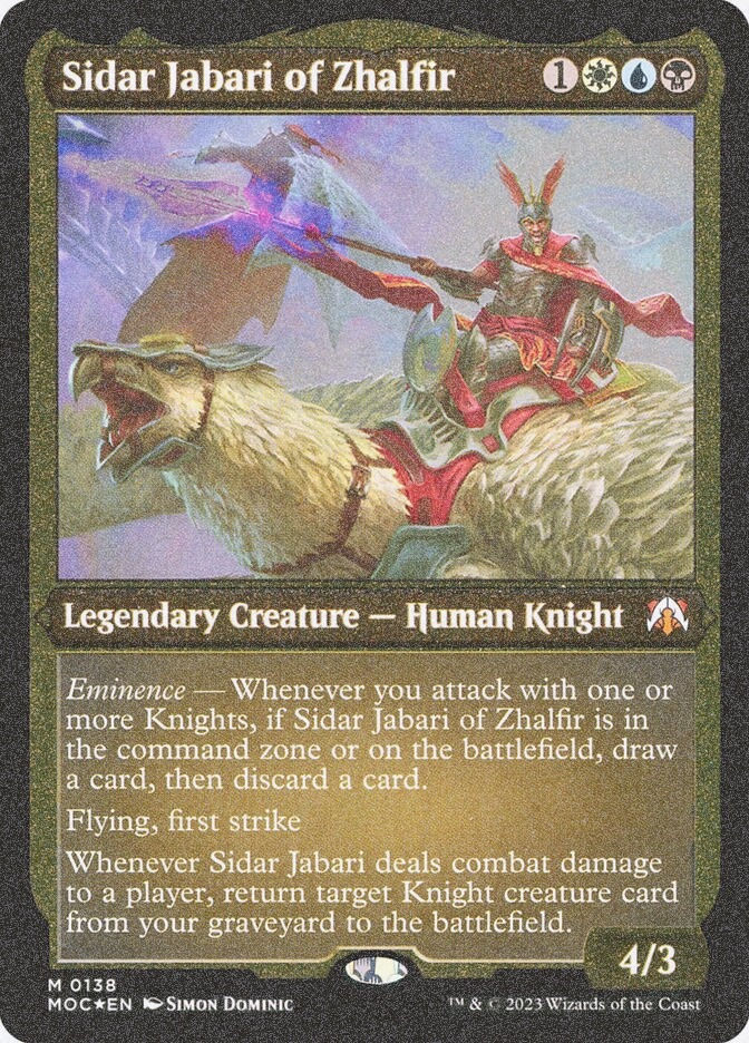 Sidar Jabari of Zhalfir (MOC) (138) / Foil Etched