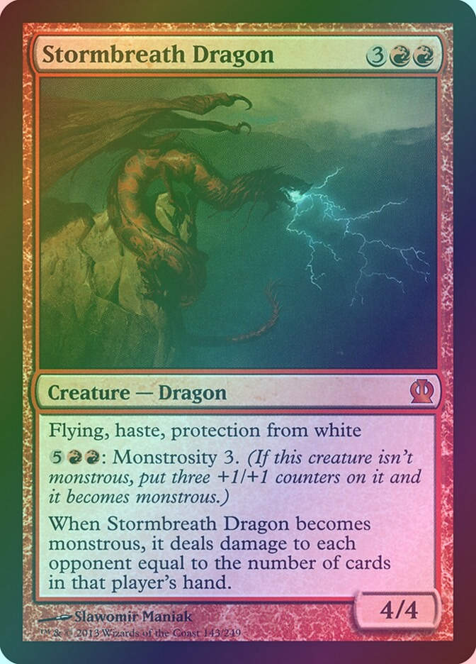 Stormbreath Dragon (THS) (143) / Foil