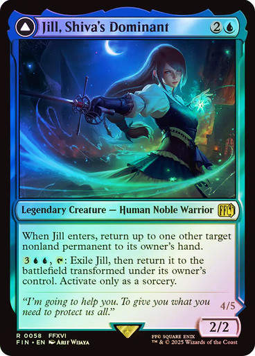 Jill, Shiva's Dominant // Shiva, Warden of Ice (FIN) (58) / Foil