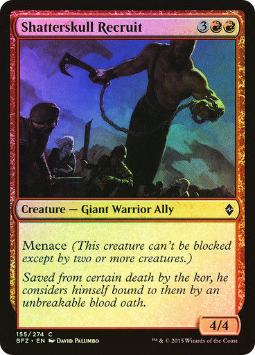 Shatterskull Recruit (BFZ) (155) / Foil
