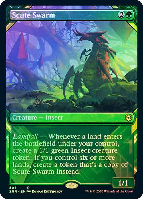 Scute Swarm (ZNR) / Showcase Foil